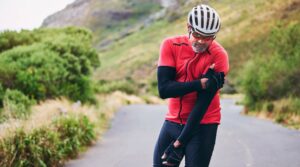 Understanding a shoulder injury from a fall helped this man who fell while biking an injured his shoulder.