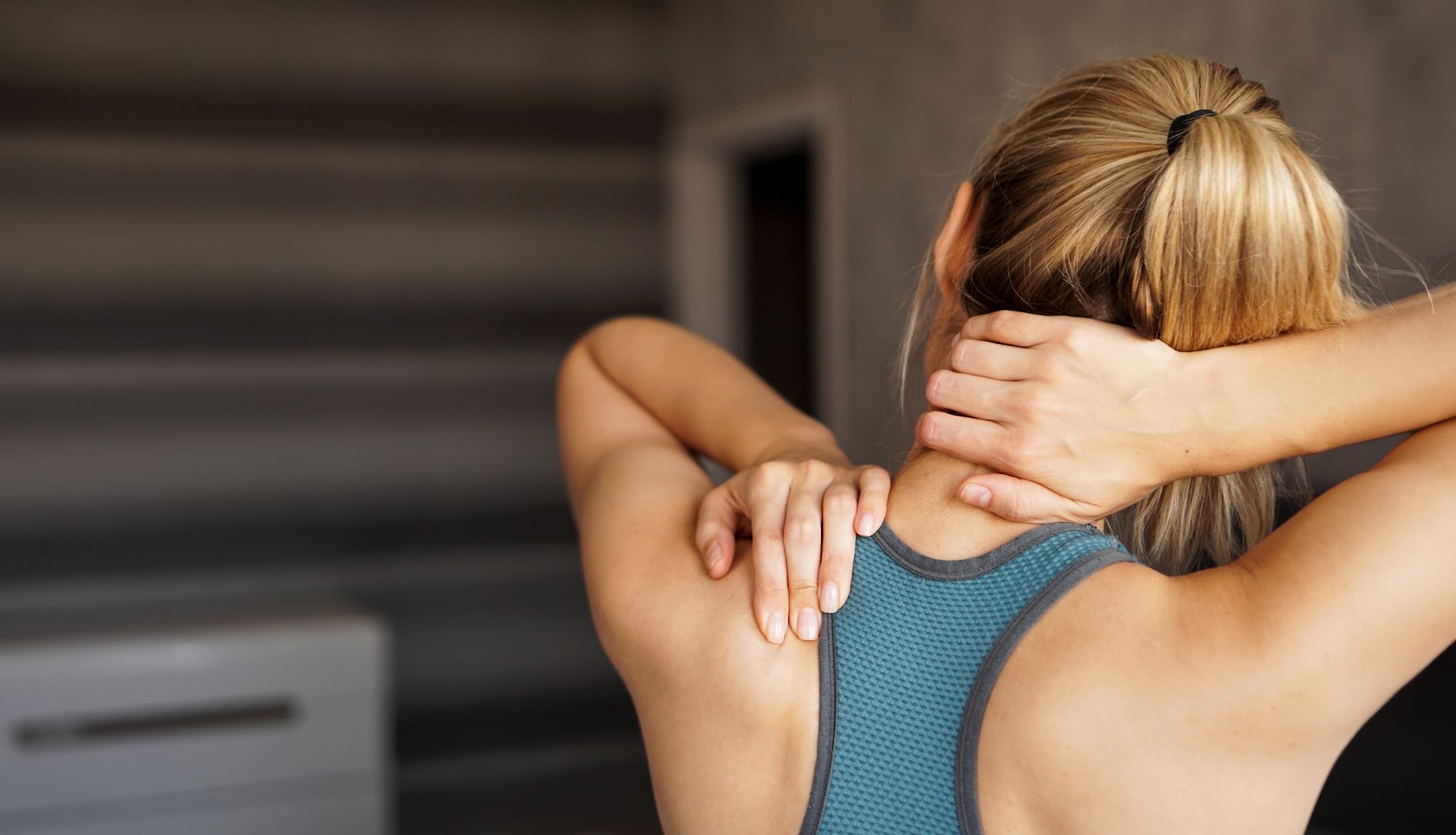 Female patient experiencing Neck and Shoulder pain