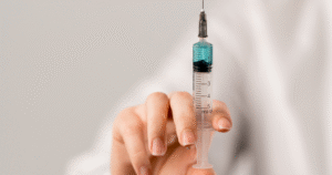 Injection from a doctor
