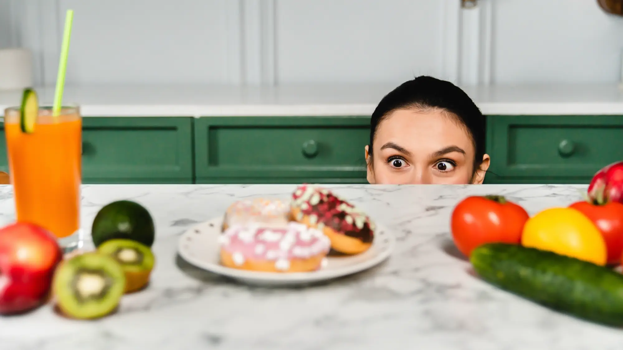 A woman looking at foods wondering what foods can cause joint pain